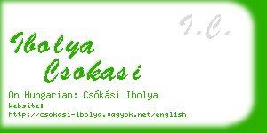 ibolya csokasi business card