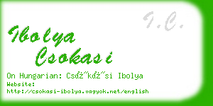 ibolya csokasi business card